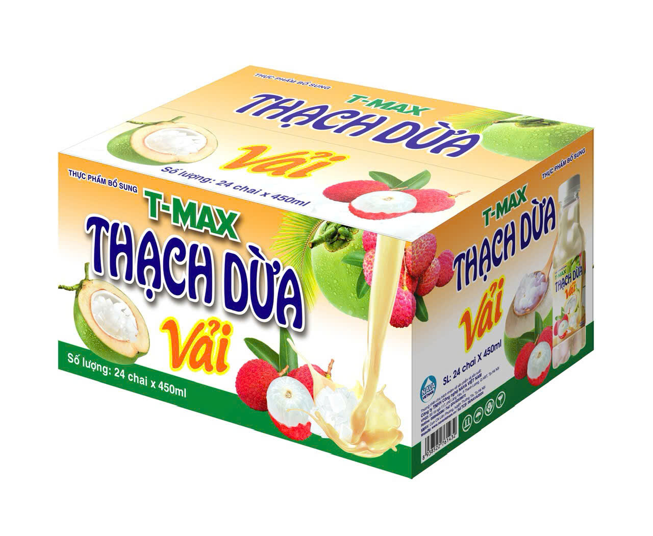 Thạch dừa vải Nava